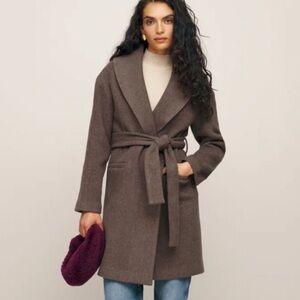 Reformation wrap coat, size S, NWT
